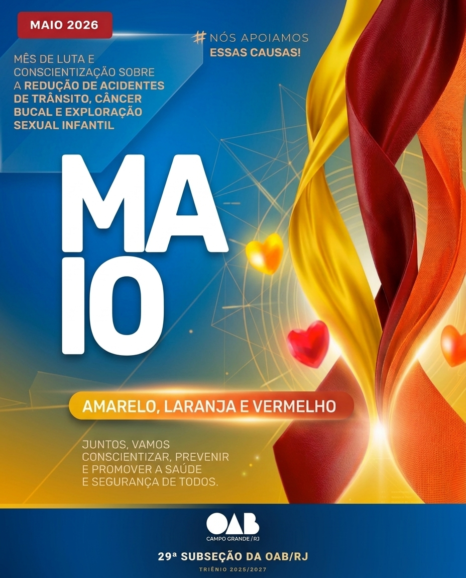 Maio Amarelo – Mês da Prevenção e da Saúde Integral na Advocacia! 💛