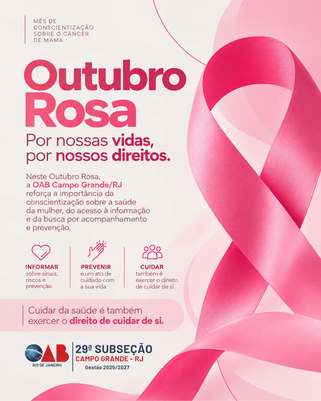 Outubro Rosa - OAB Campo Grande/RJ