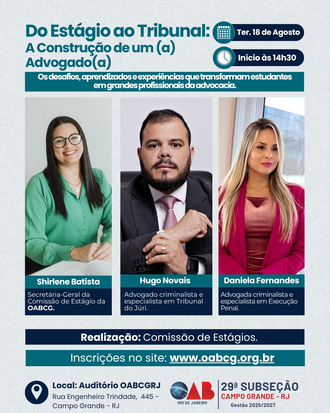 Do estágio ao tribunal: A construção de um advogado (a).